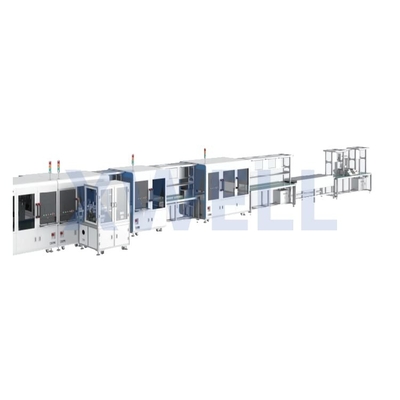 Linha de produção cilíndrica totalmente automático do bloco da bateria para 18650 21700 32650 de 4680 células