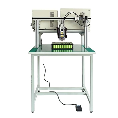 Máquina de solda por ponto de bateria cilíndrica de lítio manual pneumática Gantry 18650 21700