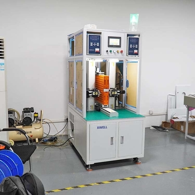 Máquina automática de soldagem de pontos de dois lados para fabricação de baterias de iões de lítio