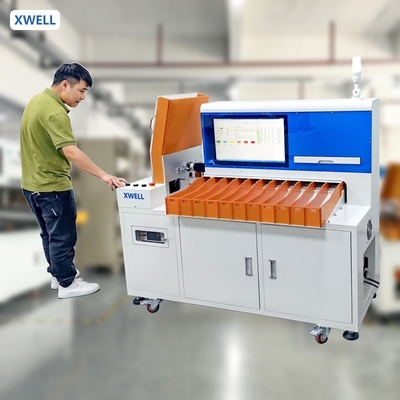 Máquina de triagem de baterias de 11 canais com ecrã táctil para 18650 21700 célula