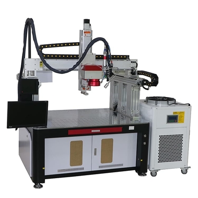 Máquina de soldadura 1000w do laser da bateria de 4 linhas centrais com quadro do pórtico de Longmen