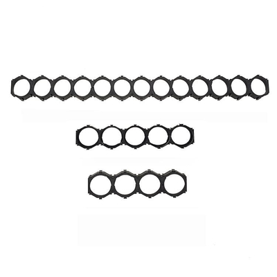 Cor de 2 células do preto do tamanho do suporte da bateria cilíndrico 6P 10P 13P do ABS 18650