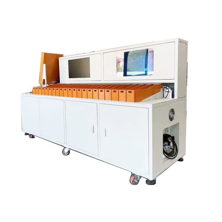 Máquina de classificação de células cilíndricas automáticas de 21 canais para teste de bateria de íon de lítio