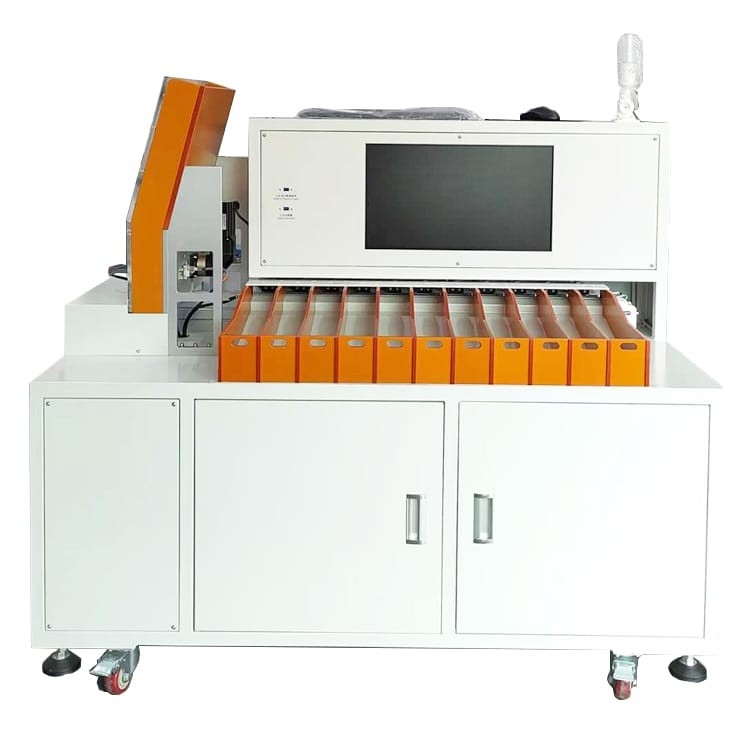 Classificador automático da bateria de 11 canais do laboratório para o conjunto cilíndrico do bloco da bateria da pilha
