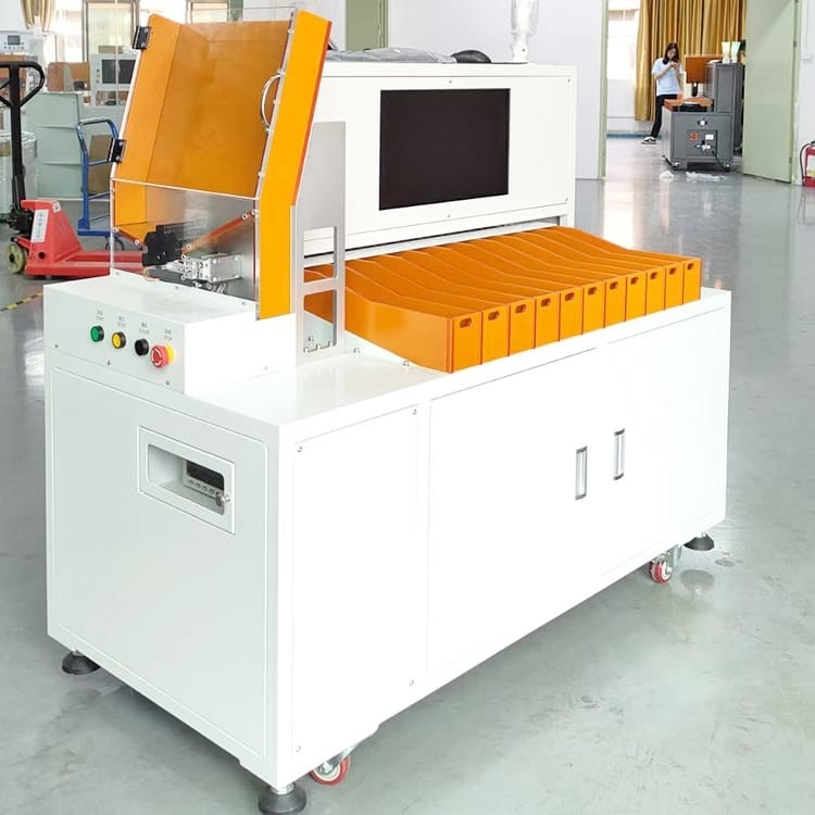 Máquina automática de classificação de células de bateria de cilindro de 11 canais para bateria de lítio