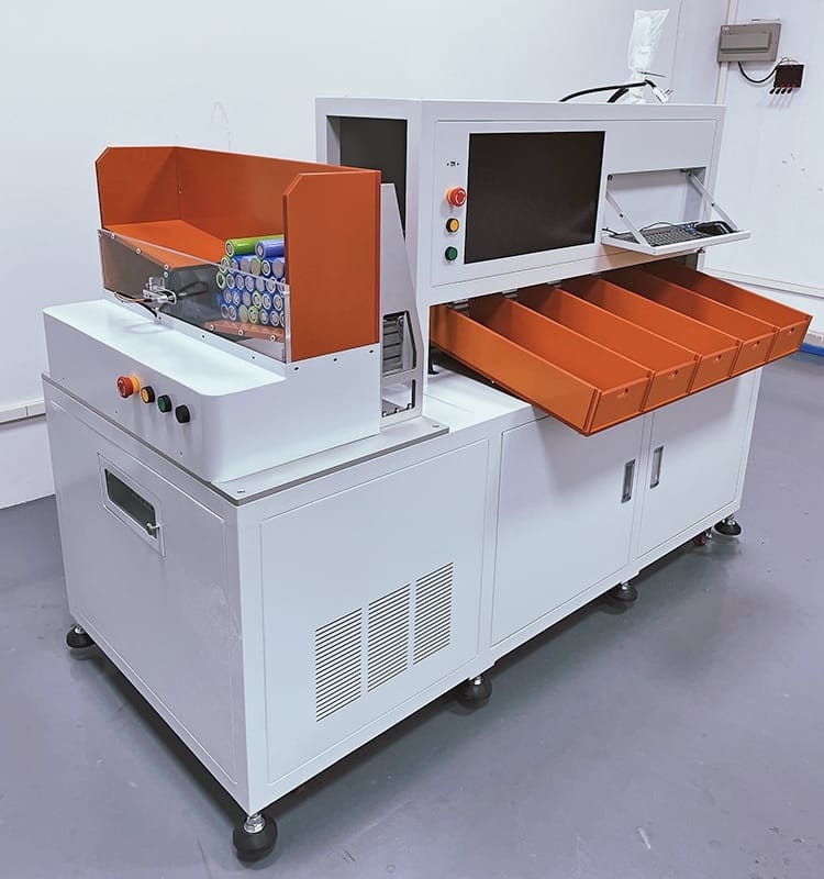 Máquina de classificação da pilha de bateria de 5 canais para 32130 testes de resistência de 32140 tensões