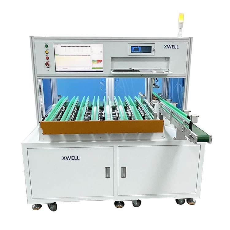 Máquina de classificação de células de bateria de laboratório 8 canais para 18650 e 21700 células