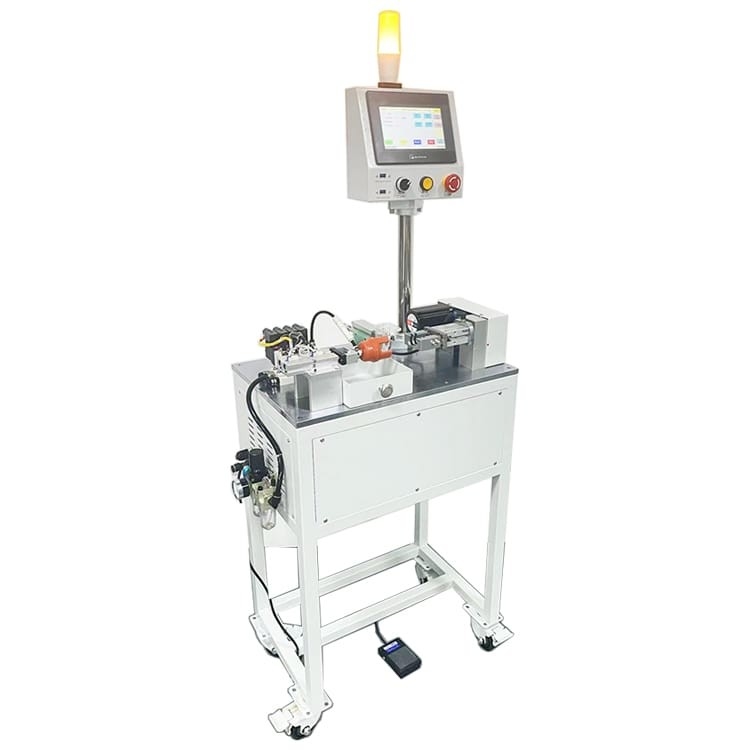 a faca cilíndrica semi automática do tampão da luva da pilha da máquina da produção do bloco da bateria 0.6MPa remove a máquina