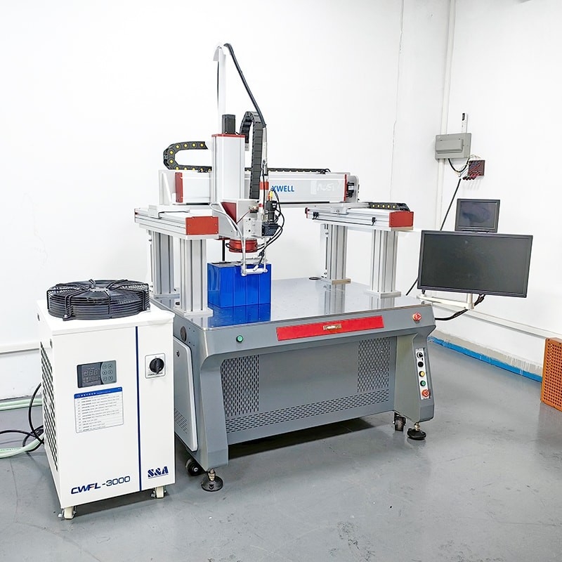 3m Bateria máquina de soldagem a laser Gantry Bateria Pack Tap Positivo e Negativo folhas de níquel Galvo Automático Laser Weler