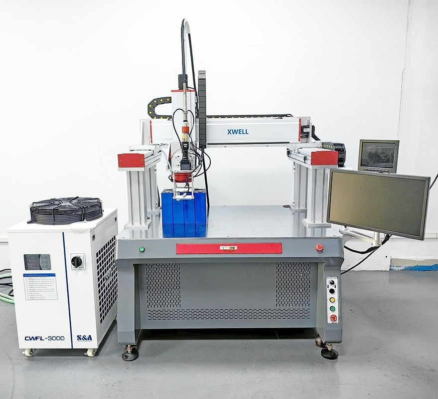 Máquina de Soldadura a Ponto de 1000W Gantry Máquina de Soldadura a Laser de Fibra