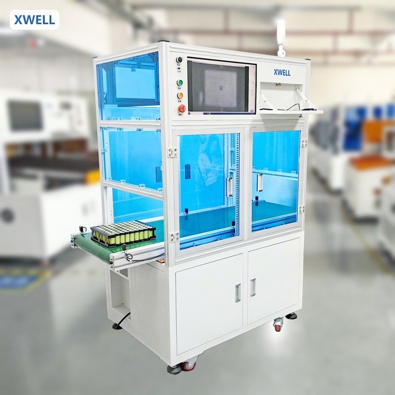 Máquina de inspeção visual positiva e negativa da bateria cilíndrica Teste CCD de detecção de polaridade do pacote de baterias cilíndricas