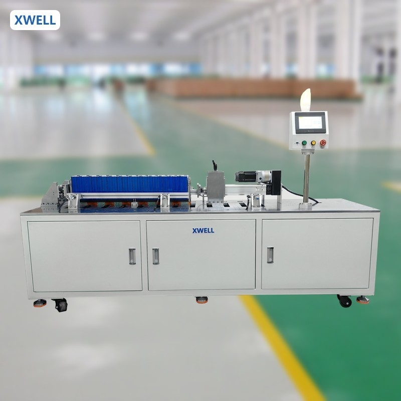 Máquina de Prensagem de Empilhamento de Células de Bateria Prismáticas Controlada por CLP