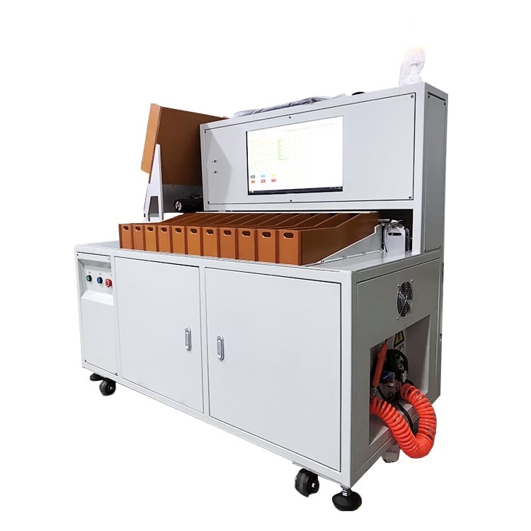 Lítio Ion Battery Cell Sorting Machine 80PPM para o conjunto de pilha cilíndrico