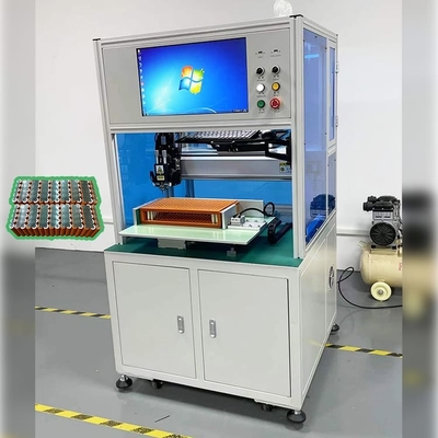 Máquina de solda a ponto de bateria automática de lado único para célula cilíndrica 18650 21700