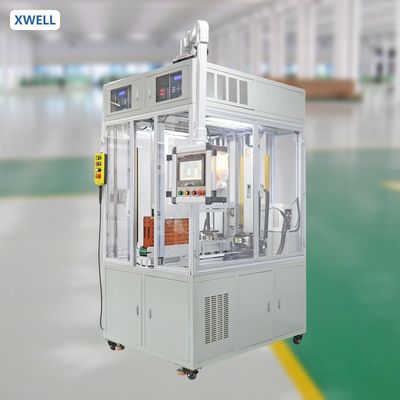 Bom preço XWELL MD-ACDW 8000A Máquina de solda a ponto de dupla face totalmente automática com bateria transportadora online